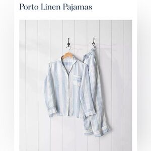 NWOT Serena & Lily Porto Linen Pajamas  size L